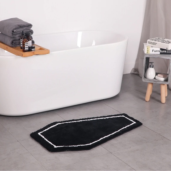 Gothic Coffin Rug Bathroom May Halloween Decor Witchy Dark Gothic Goth Style We… - Picture 3 of 5